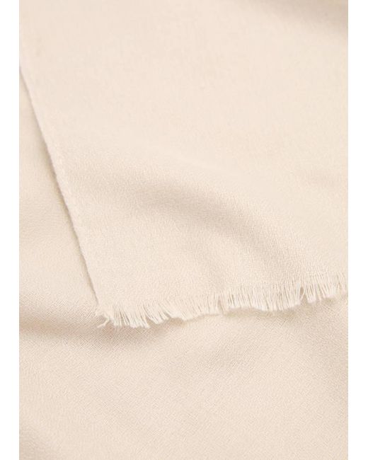 Mango Natural Frayed Edge Scarf