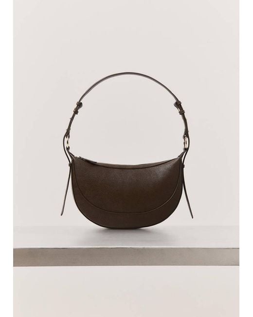 Mango White Oval Shoulder Bag