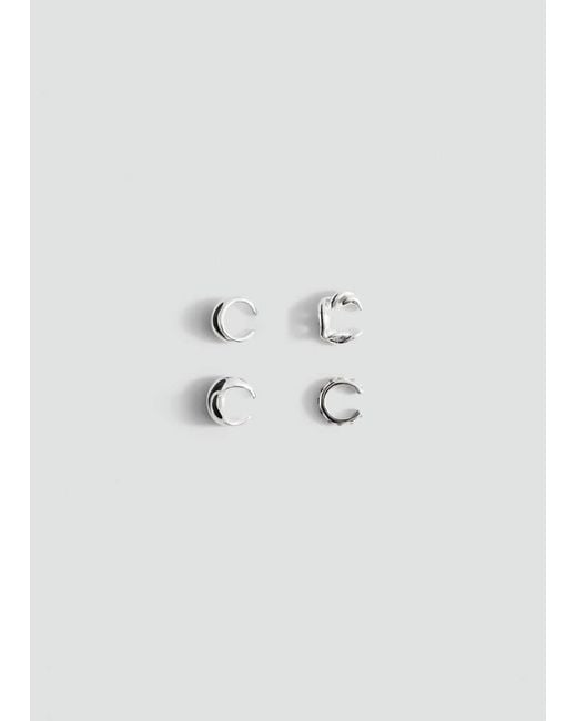 Mango Blue Combined Earring Set