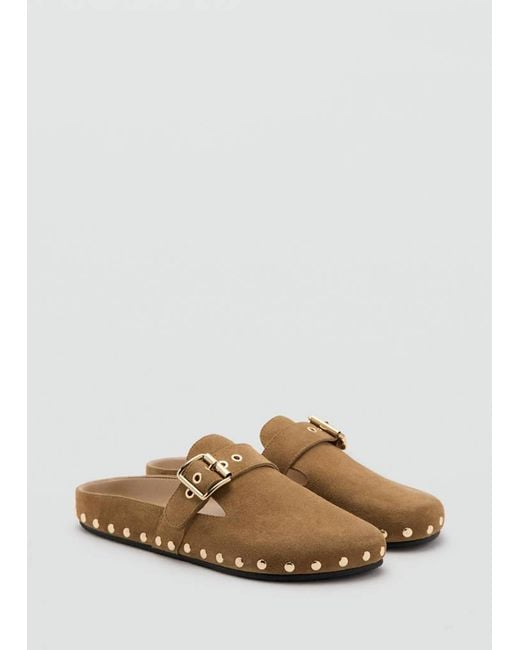 Mango Multicolor Studded Leather Shoes