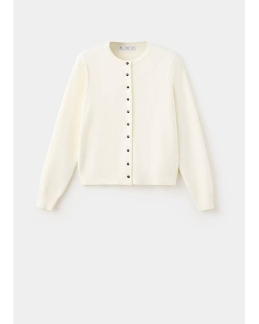 Mango Multicolor Knitted Button Cardigan