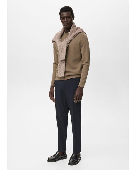 Mango Multicolor Medium-Knit Regular-Fit Sweater for men