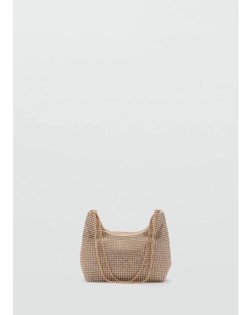 Mango Natural Double-Handle Crystal Bag