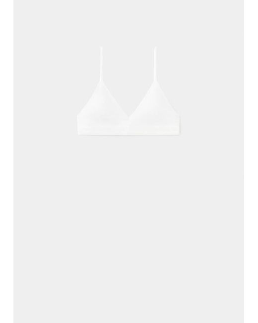 MANGO TEEN White Essential Triangle Bra