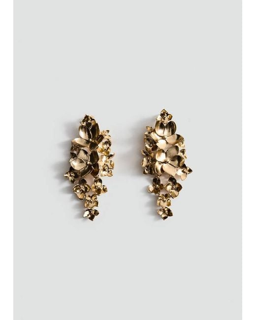 Mango White Flower Pendant Earrings