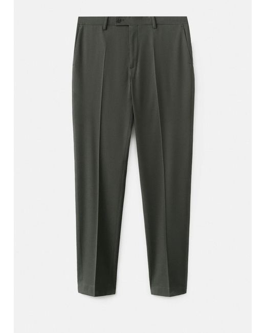Mango Green Milan Slim-Fit Suit Trousers for men