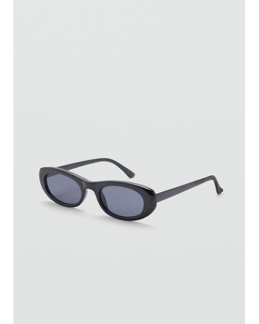 Mango Blue Oval Sunglasses