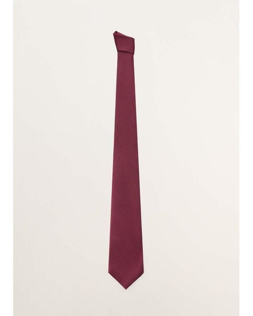 Mango Red 100% Silk Tie for men
