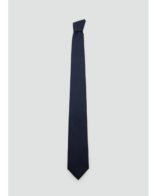 Mango Blue Plain Tie for men