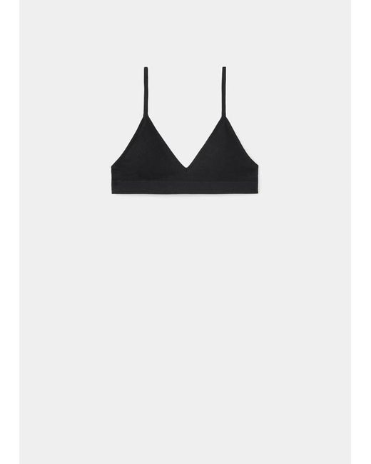 MANGO TEEN Black Essential Triangle Bra