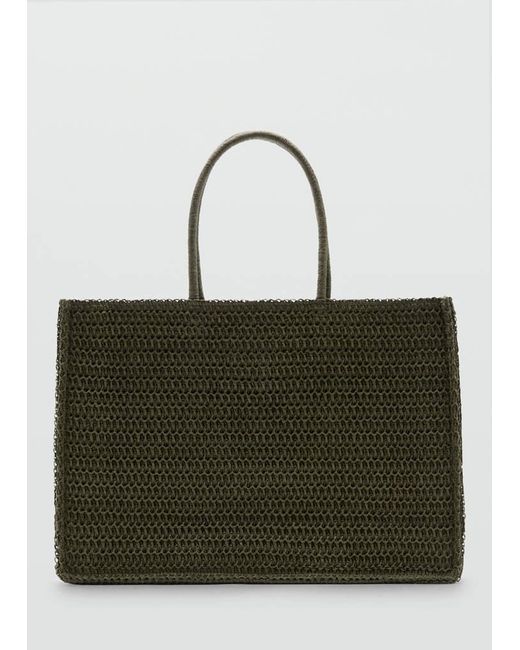 Mango Green Natural Fibre Tote Bag