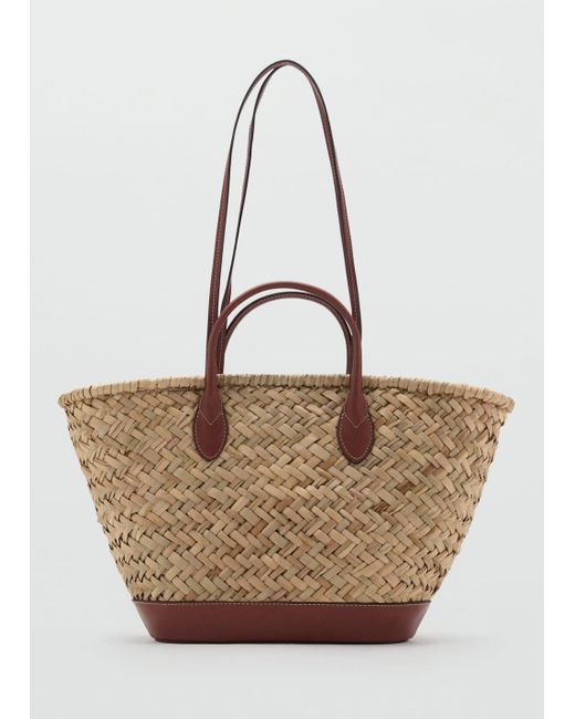 Mango Brown Large Double-Handle Natural Fibre Basket