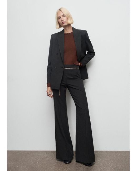 Mango Brown Studded Knitted Sweater