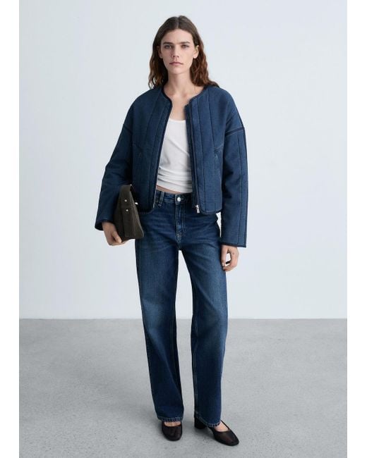 Mango Blue Stepp-Bomberjacke