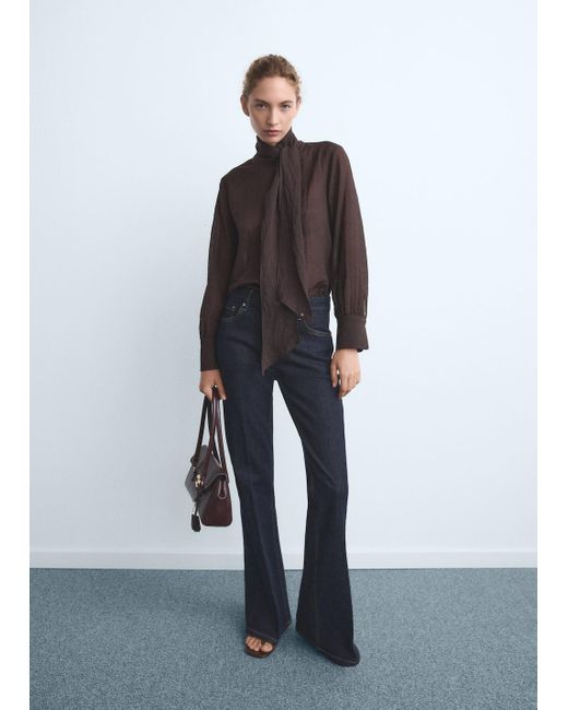 Mango White Flared Jeans Violeta Mit Hoher Bundhöhe