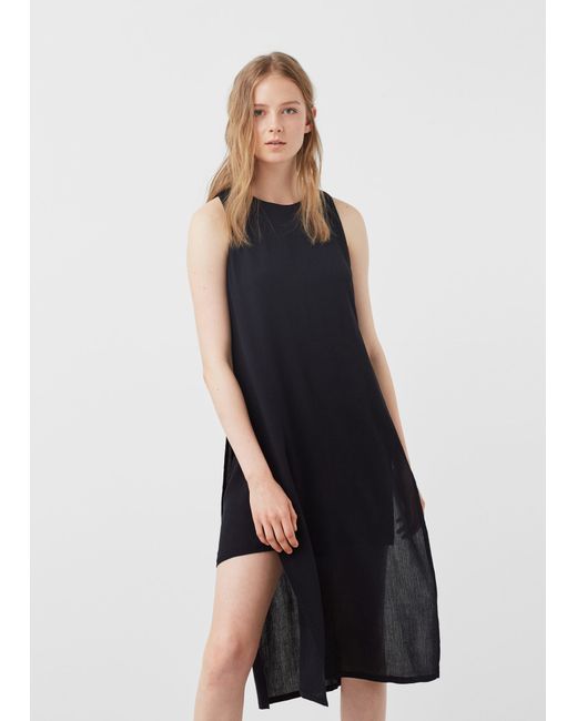 Sensual Sleeveless Bodycon Knit Dress - Mock Turtleneck / Knee Length Find great deals on eBay for black slit dress. Shop with confidence.