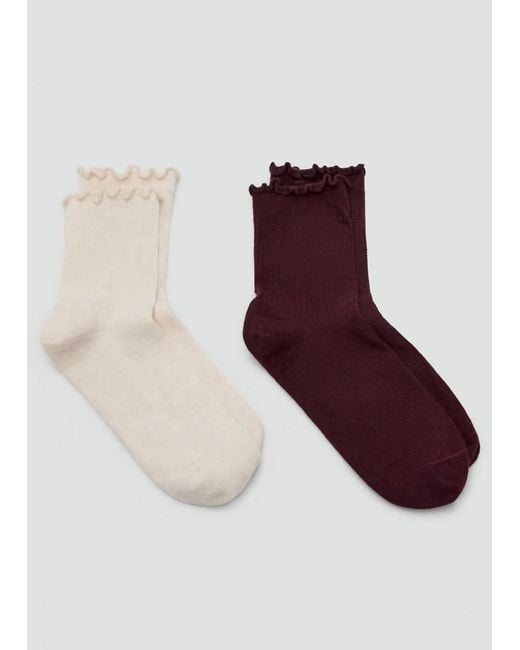 Mango Red 2-Pack Cotton Socks