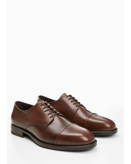 Mango Brown Suit Shoes for men
