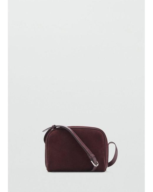 Mango Brown Suede Leather Shoulder Bag