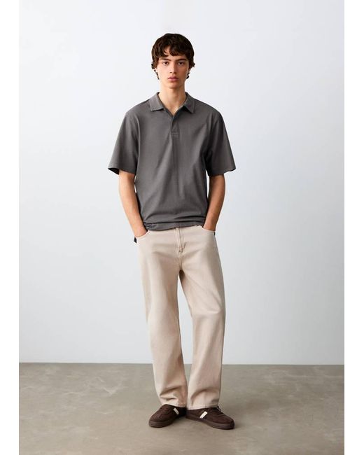 MANGO TEEN Multicolor Cotton Polo Shirt for men