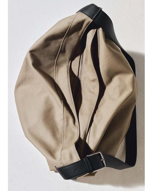 Mango Multicolor Shopper Bag With Adjustable Handle Sand for men
