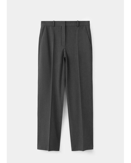 Mango Gray Pinstripe Suit Trousers