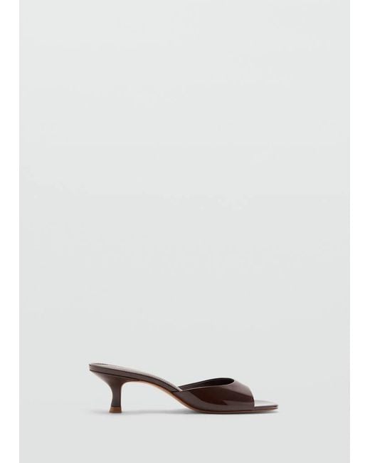 Mango Multicolor Kitten Heel Sandals