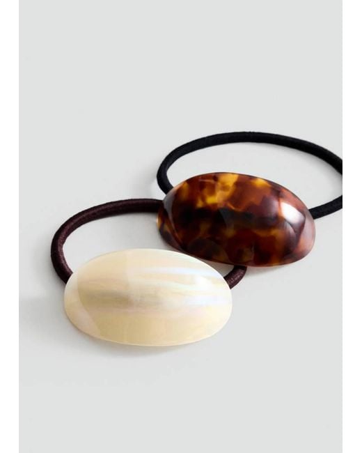 Mango Brown Pack Of 2 Hair Bobbles