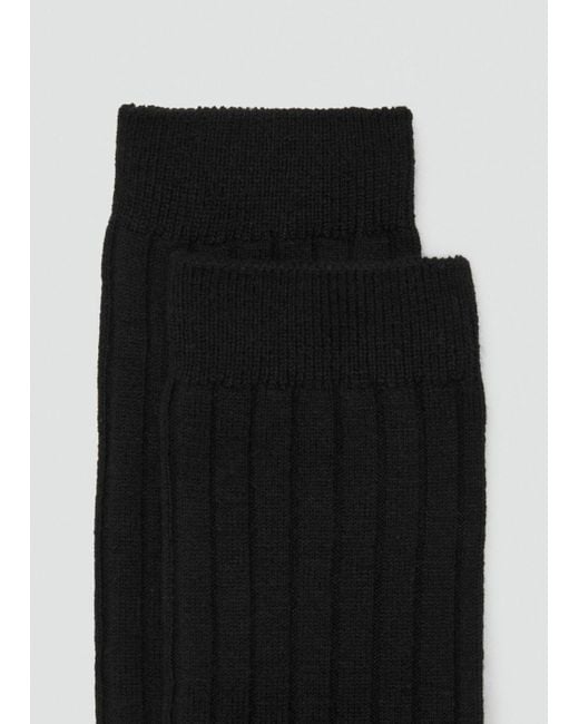 Mango Black Rippsocken Aus Wollgemisch