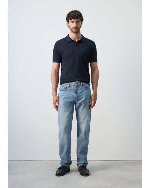 Mango Blue Bob Regular-Fit Jeans for men