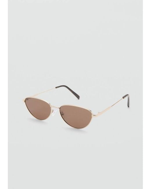 Mango White Aviator Sunglasses