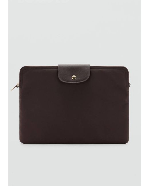 Mango Black Nylon Laptop Case