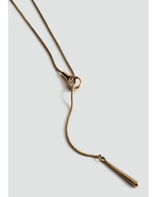 Mango Multicolor Stainless Steel Pendant Necklace
