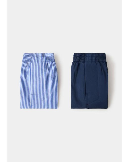 Pack 2 Boxer Combinati di Mango in Blue da Uomo