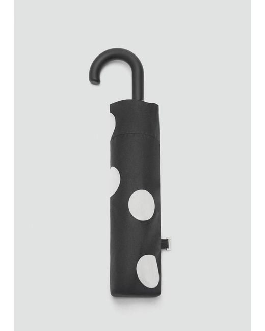 Mango Metallic Polka-Dot Print Umbrella