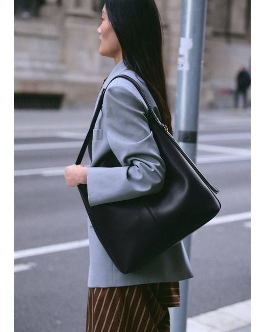 Mango Gray Large Bucket Bag