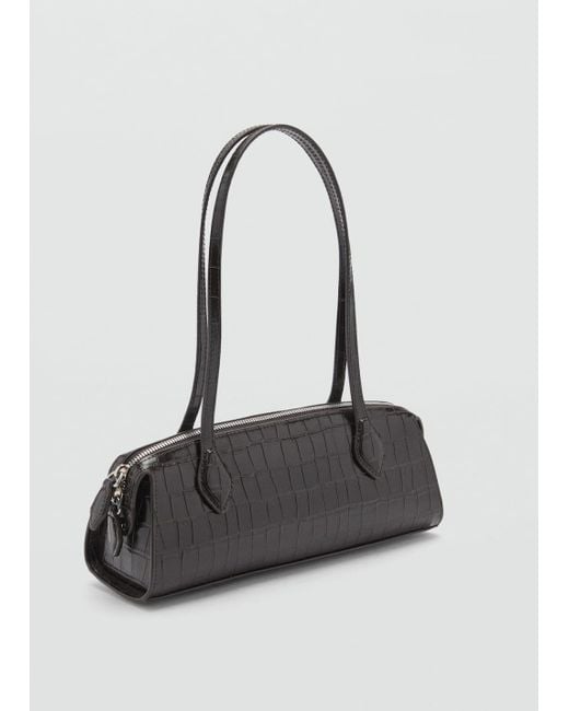 Mango Black Double-Handle Bowling Bag