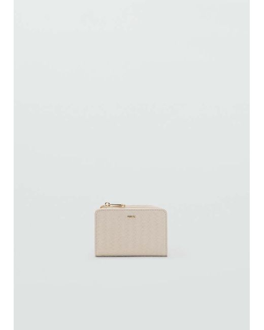 Mango Natural Small Braided Wallet