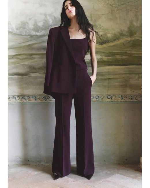 Mango Multicolor High-Waist Suits Trousers