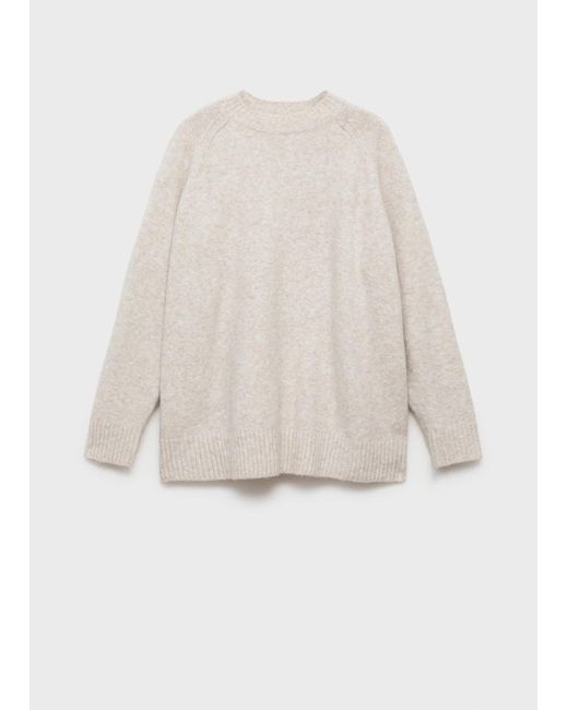 Mango Natural Oversize Knit Sweater