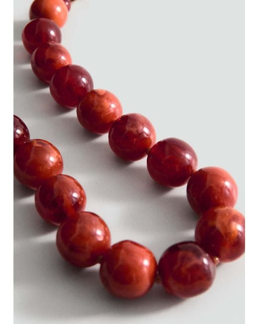 Mango Red Maxi Ball Necklace