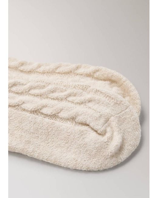 Mango Natural Chunky-Knitted Braided Socks