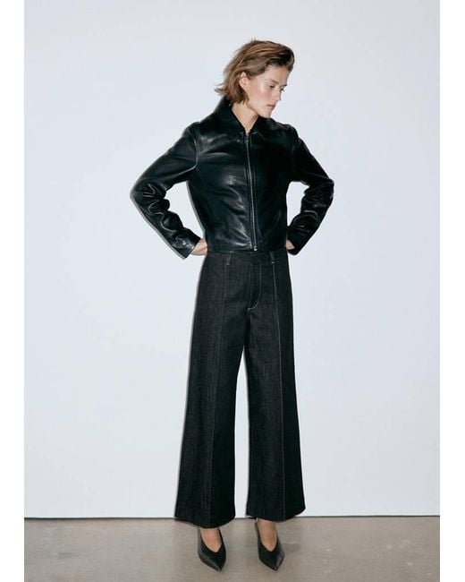 Mango Black Newmom Comfort High-Rise Jeans