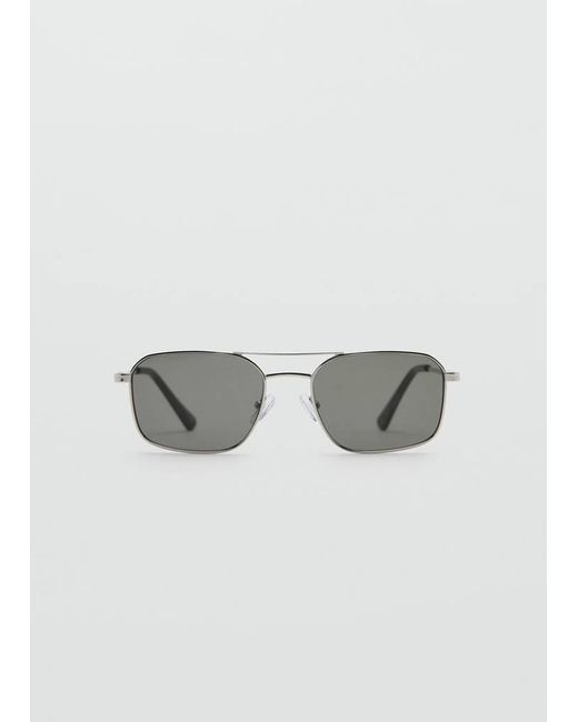 Mango Metallic Frame Sunglasses for men