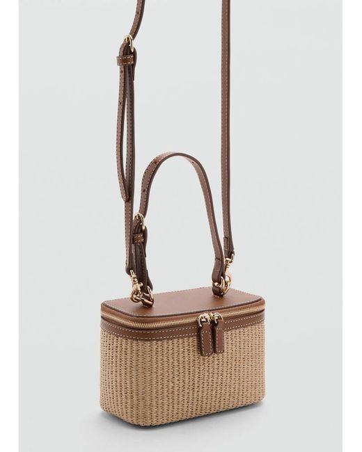 Mango Natural Fibre Toiletry Bag With Zip