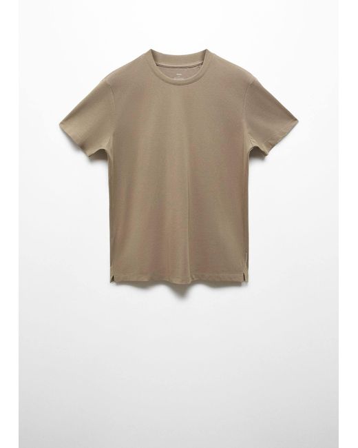 Mango Brown Breathable Microstructure T-shirt Medium for men