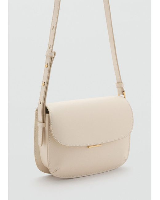 Mango Blue Crossbody Bag With Flap