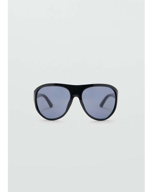 Mango Blue Resin Frame Sunglasses