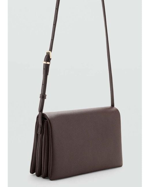 Mango Brown Small Crossbody Bag