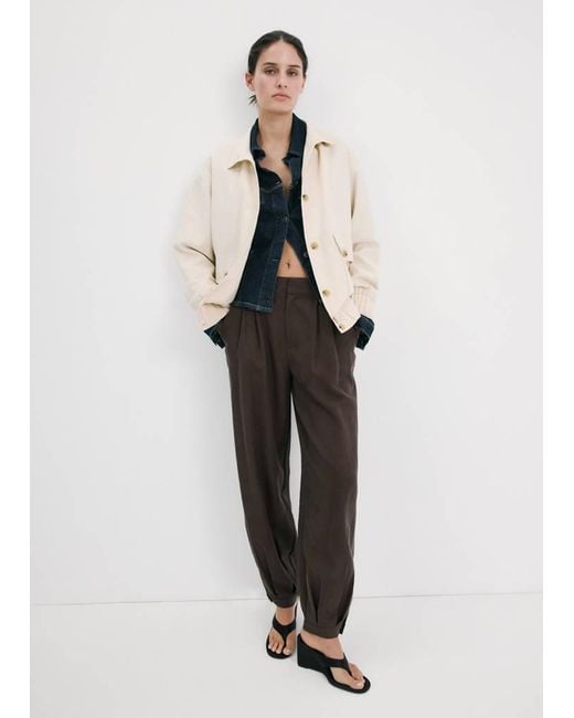 Mango Multicolor Oversize Jacket With Pockets